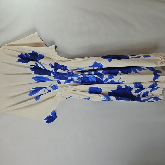 Natori Andora Blue and White Floral  Dress Size 6 - Picture 8 of 9